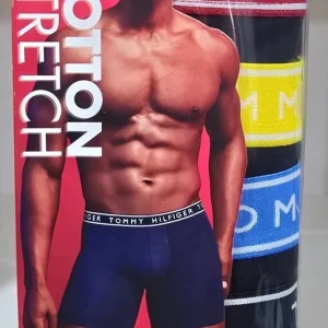 4 Pack Boxer Tommy Hilfiger-Negro con franja  US25