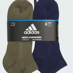 6 Pack Calcetas Adidas-Colores Mixtos US30
