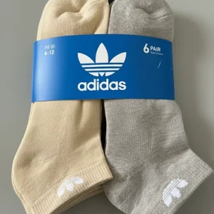 6 Pack Calcetas Adidas-Colores Mixtos US33