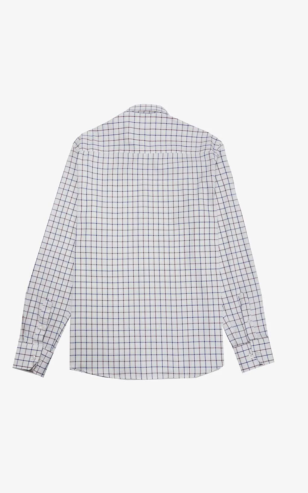 CAMISA OXFORD CUADROS MARRÓN GRIS - Imagen 7