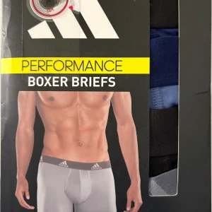 4 Pack Boxer Adidas-Azul, Negro y Gris US21