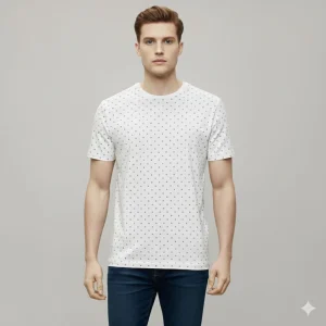 Camiseta Kenneth Cole-Blanca con diseño US72