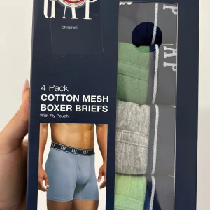 4 Pack Boxer GAP-Verde Azul Gris US14