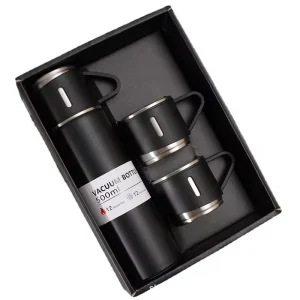 Set de termo acero inoxidable/ Negro IM28