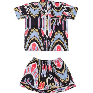Pijama corto negro