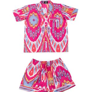 Pijama corto rosa