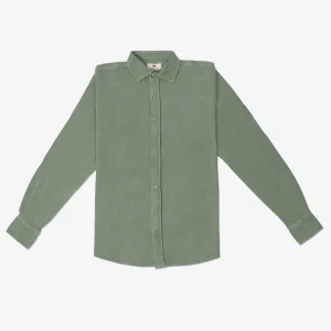 CAMISA PIQUE MANGA LARGA VERDE
