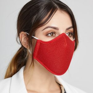 Mascarilla reutilizable roja unisex Pitillos
